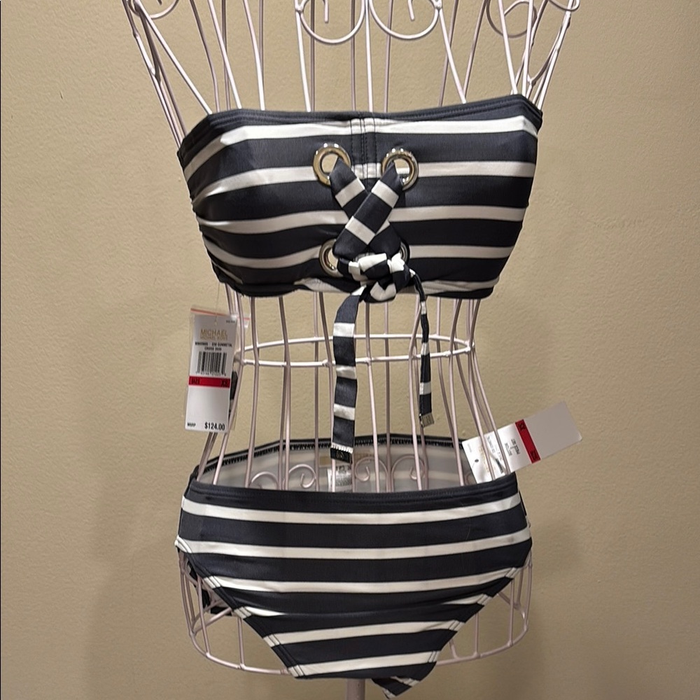 Michael Kors Gunmetal Bikini Set